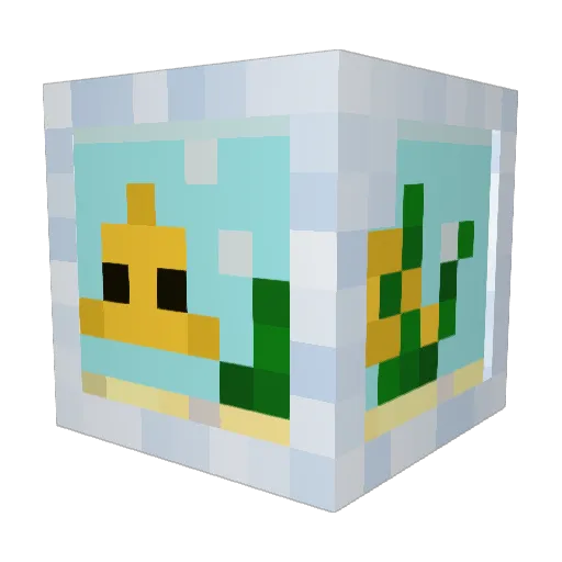 Sheminok Minecraft avatar head, 3D render