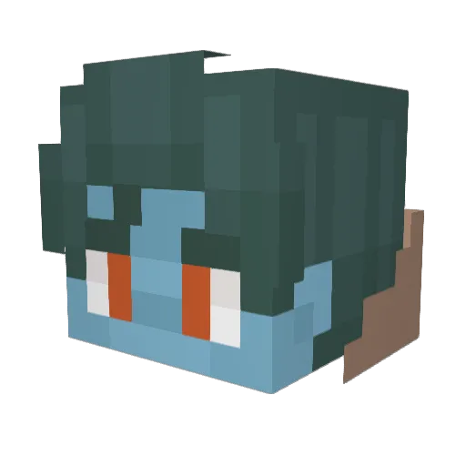 Minecraft-Avatar von Shemwelli: Kopf als 3D-Render