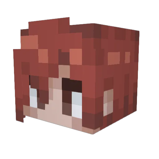 ShenFox Minecraft avatar head, 3D render
