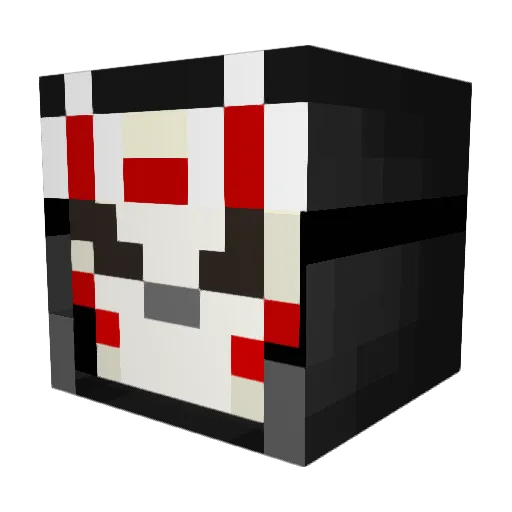 ShenIkox Minecraft avatar head, 3D render