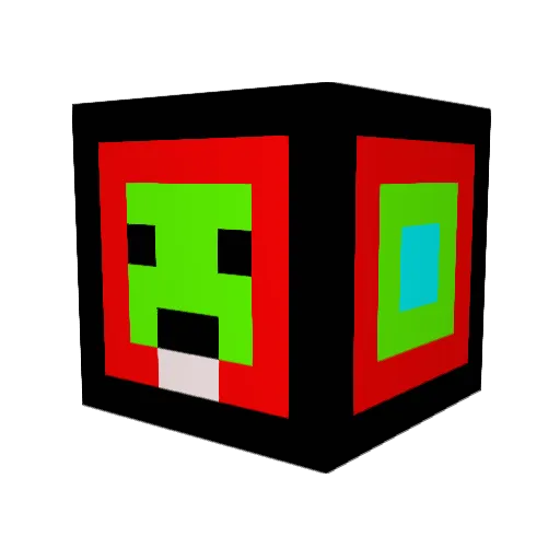 ShenLaor Minecraft avatar head, 3D render