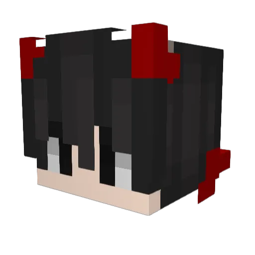 ShenMeGhost Minecraft avatar head, 3D render