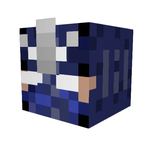 Shendi Minecraft avatar head, 3D render