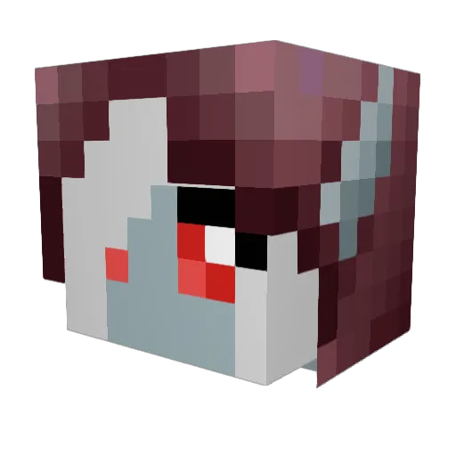 ShenduU Minecraft avatar head, 3D render