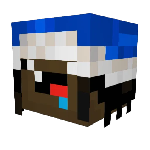 Sheneim Minecraft avatar head, 3D render