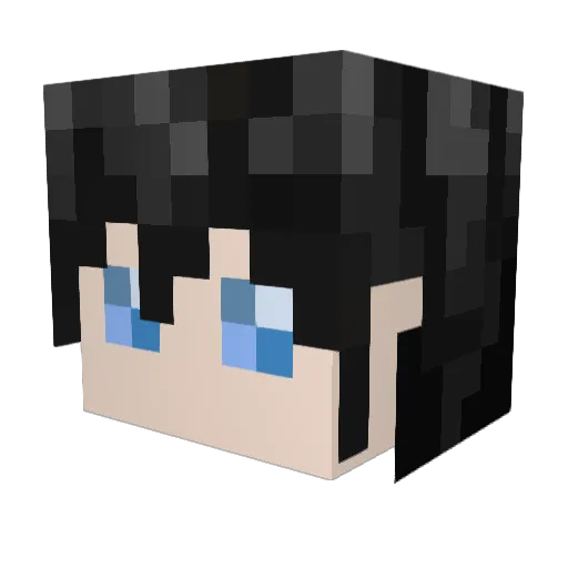 Shenfeng_crazy Minecraft avatar head, 3D render