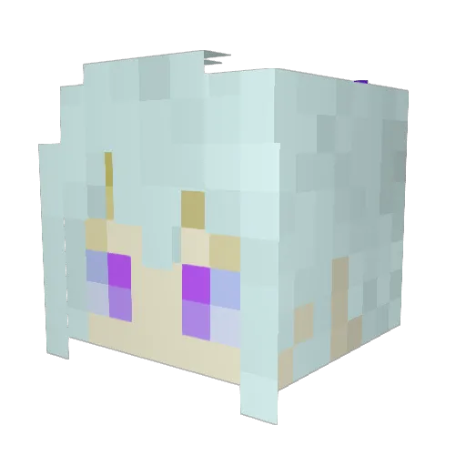 ShengKai1231 Minecraft avatar head, 3D render