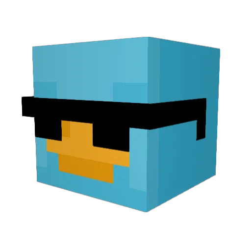 Shenhav111 Minecraft avatar head, 3D render