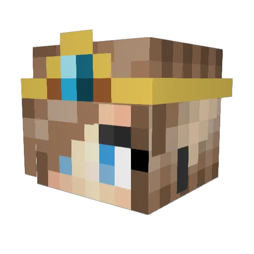 Shenyann Minecraft avatar head, 3D render