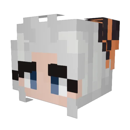 Sheona99 Minecraft avatar head, 3D render