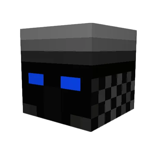 Shepard_33 Minecraft avatar head, 3D render