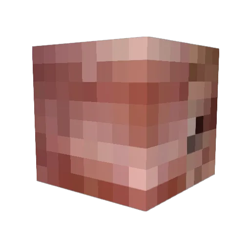Shephen Minecraft avatar head, 3D render