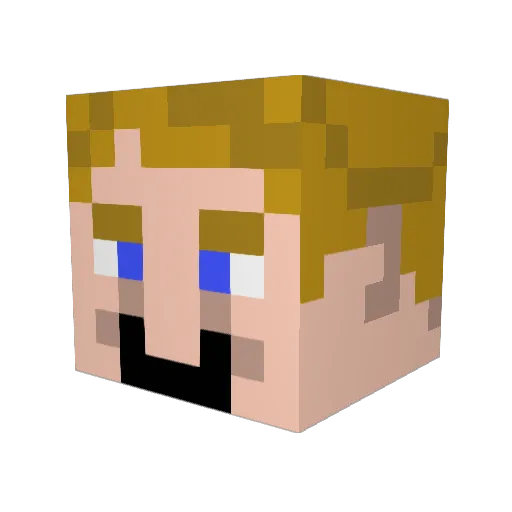 Shepherd124 Minecraft avatar head, 3D render