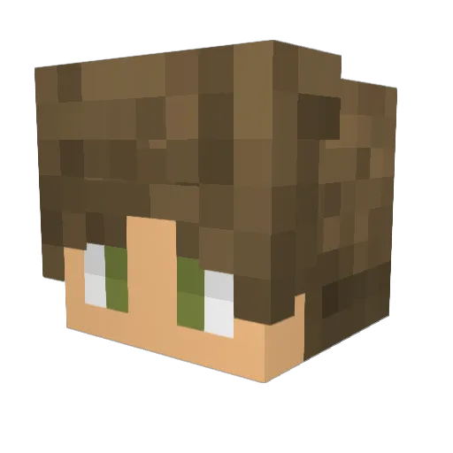 ShepherdHero Minecraft avatar head, 3D render