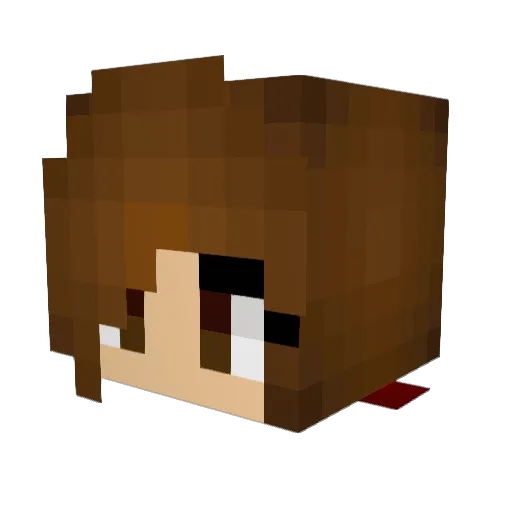 Shepherdesss Minecraft avatar head, 3D render