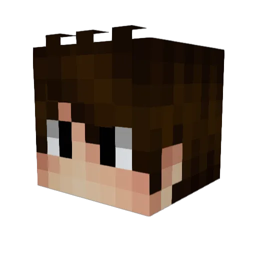 Shepherdman Minecraft avatar head, 3D render