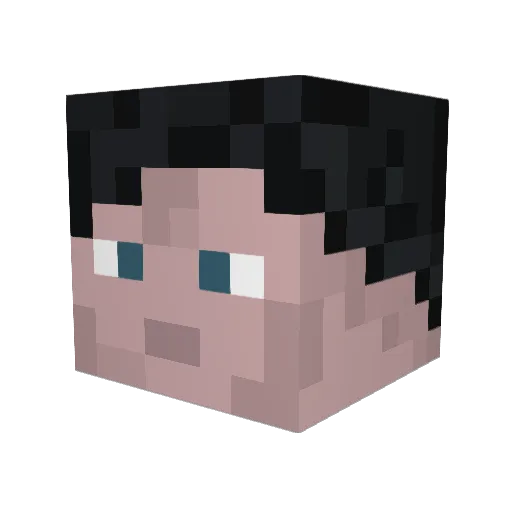 SheppAT Minecraft avatar head, 3D render