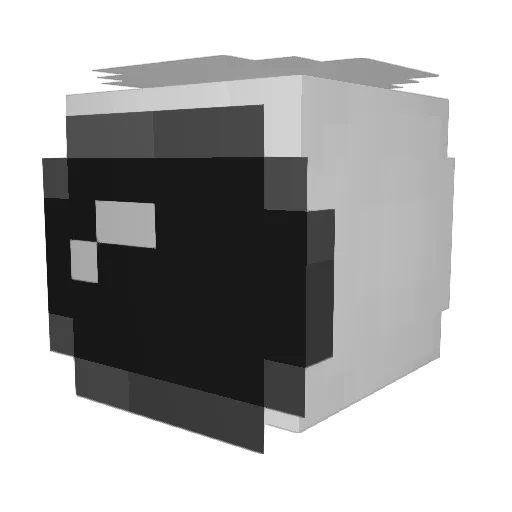 Shepsx Minecraft avatar head, 3D render