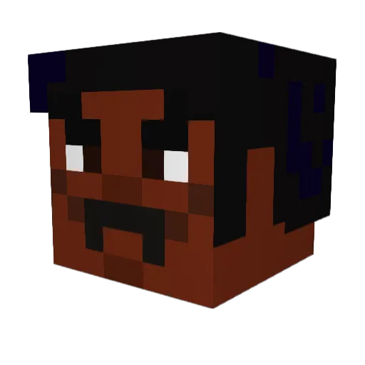ShepyDrapps Minecraft avatar head, 3D render
