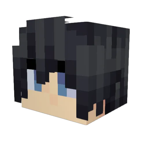 SherLucis Minecraft avatar head, 3D render