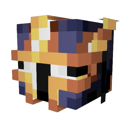 SherSher2021 Minecraft avatar head, 3D render