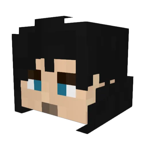 SherSockHolmes Minecraft avatar head, 3D render