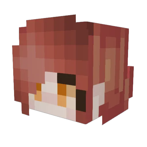 SherTz_ Minecraft avatar head, 3D render