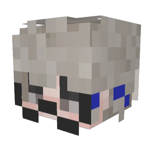 Sherenntt Minecraft avatar head, 3D render