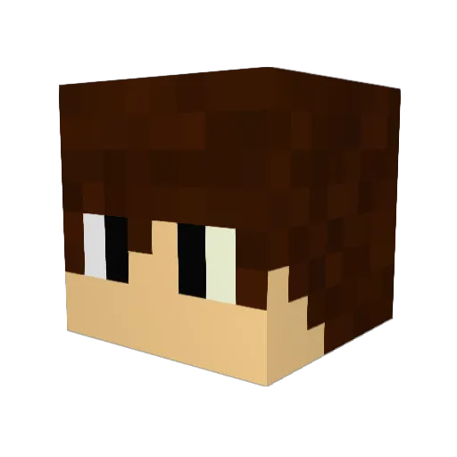 Sherifa Minecraft avatar head, 3D render