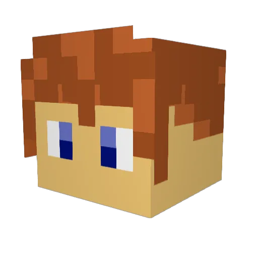 Sheriff7 Minecraft avatar head, 3D render