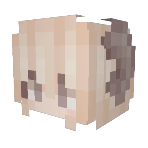 SheriffKenny Minecraft avatar head, 3D render