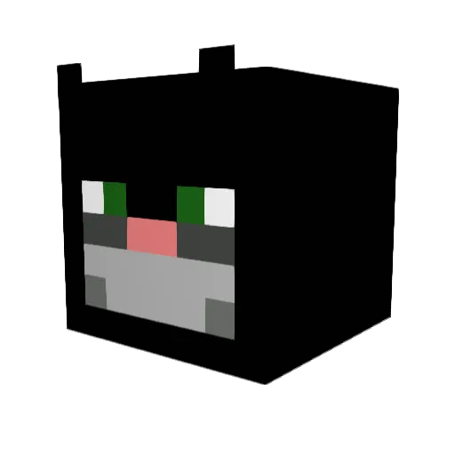 SherkeN Minecraft avatar head, 3D render
