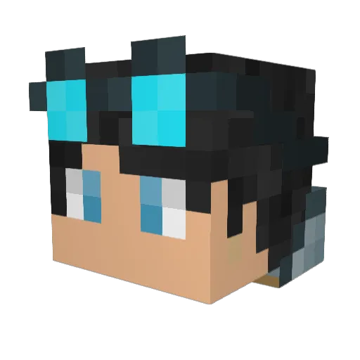 Sherlock0090 Minecraft avatar head, 3D render