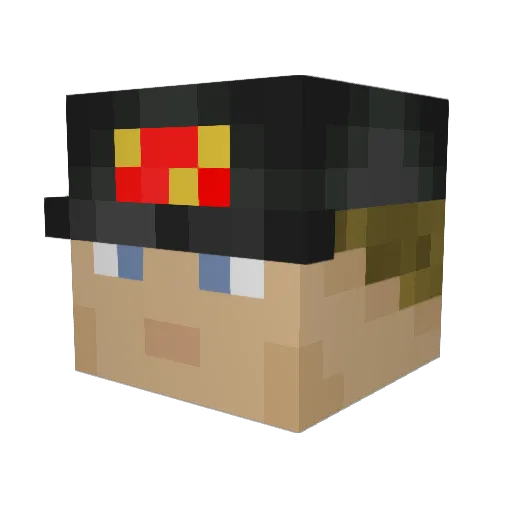 SherlockSpiner Minecraft avatar head, 3D render