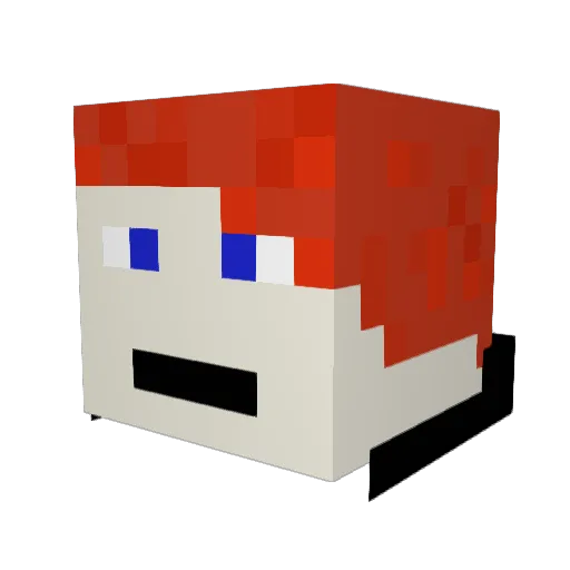 Sherlock_H_ Minecraft avatar head, 3D render
