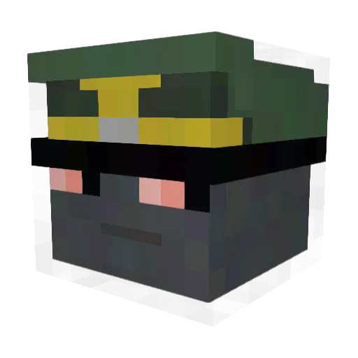 Sherlock___ Minecraft avatar head, 3D render