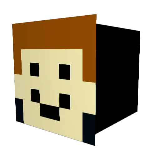 Sherlockharp Minecraft avatar head, 3D render