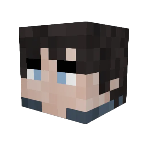 SherlockxHolmes Minecraft avatar head, 3D render