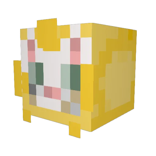 Sherly69 Minecraft avatar head, 3D render