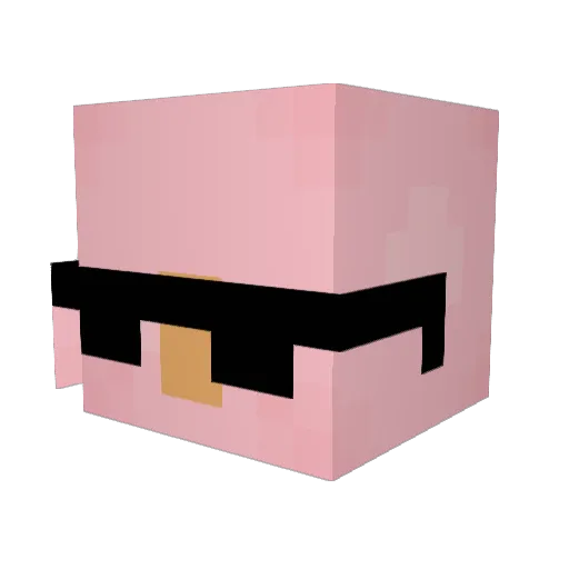 Sherman2304 Minecraft avatar head, 3D render