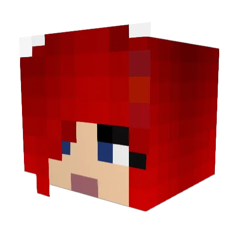 Sherrie13 Minecraft avatar head, 3D render