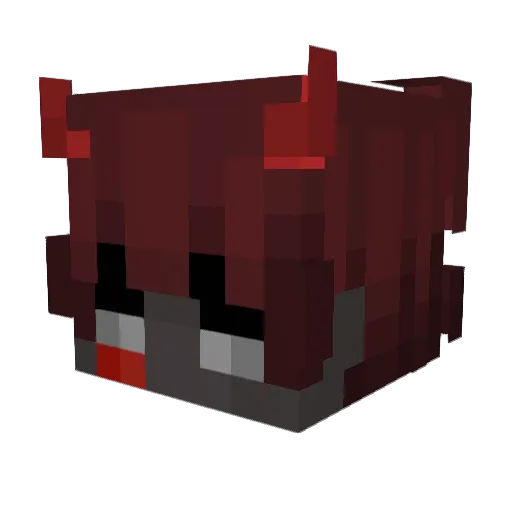 Sherse Minecraft avatar head, 3D render