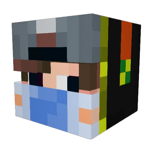 Shershah99 Minecraft avatar head, 3D render