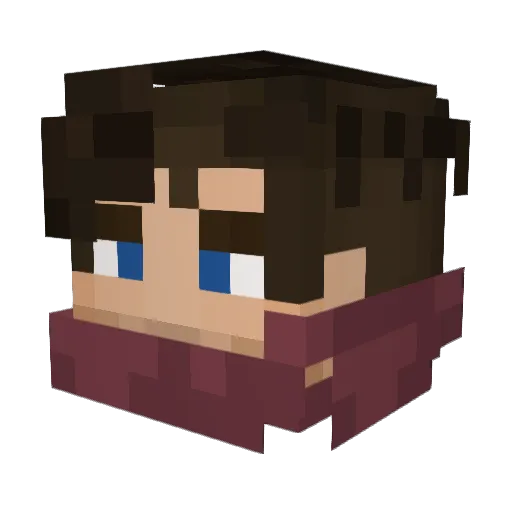 Shershnyaga_ Minecraft avatar head, 3D render