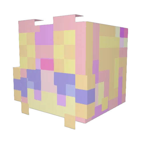 Sheruboo Minecraft avatar head, 3D render
