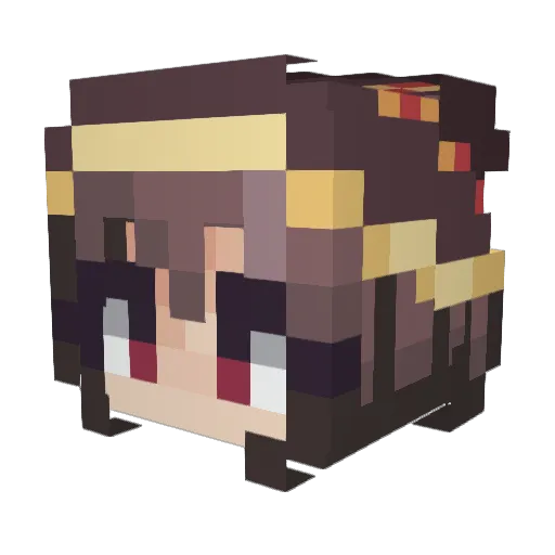 Shes5000not12 Minecraft avatar head, 3D render