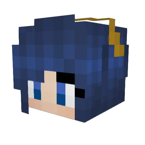 ShesAGoat Minecraft avatar head, 3D render