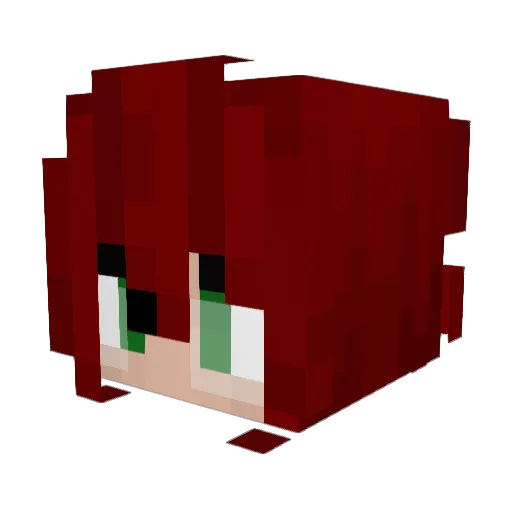 Shes_Laura Minecraft avatar head, 3D render