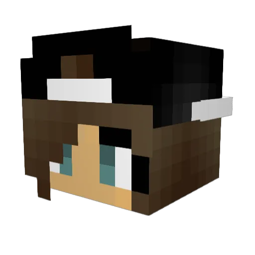 Shevrulee Minecraft avatar head, 3D render