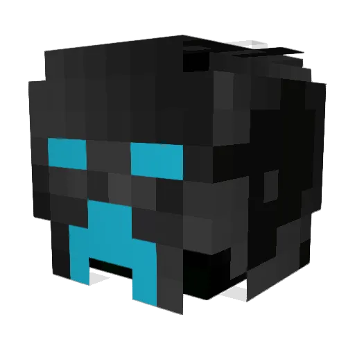 ShexyB Minecraft avatar head, 3D render